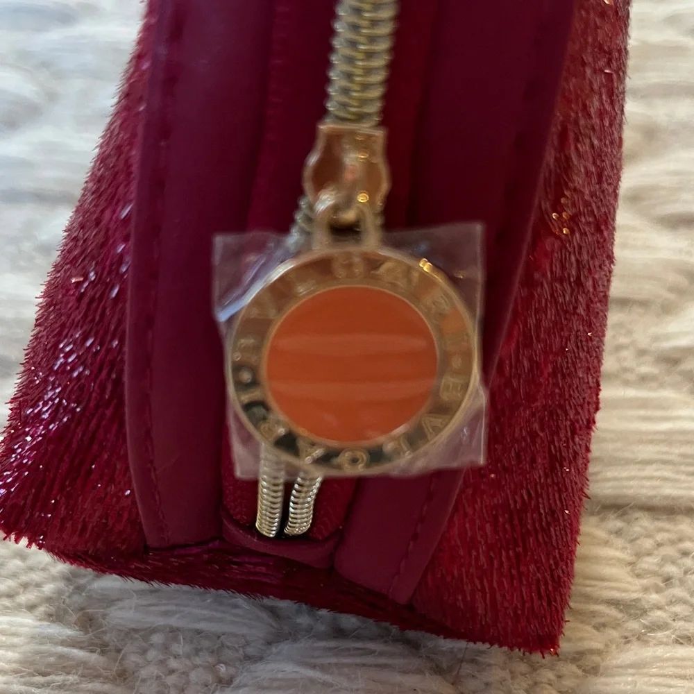 NWOT Bulgari Sparkling Burgundy Cosmetic Bag